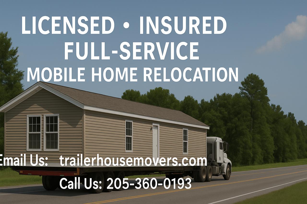 Trailer House Movers Licensed, Bonded and Insured Mobile Home Movers