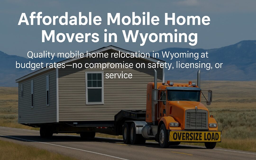 Cheap Mobile Home Movers in Wyoming: What to Watch Out For