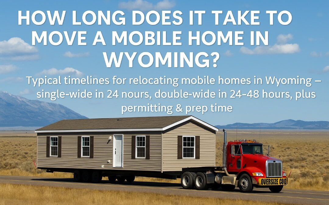 How Long Does It Take to Move a Mobile Home in Wyoming?