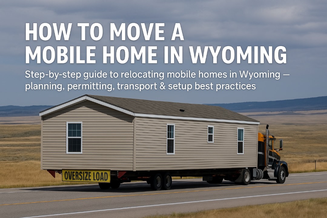How to Move a Mobile Home Wyoming | Trailer House Movers