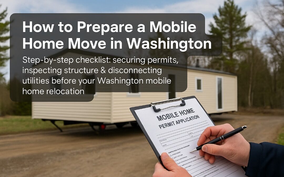 How to Prepare Your Mobile Home for a Move in Washington
