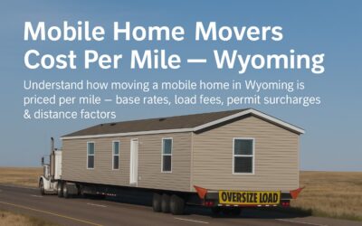 The Average Cost Per Mile for Mobile Home Movers in Wyoming