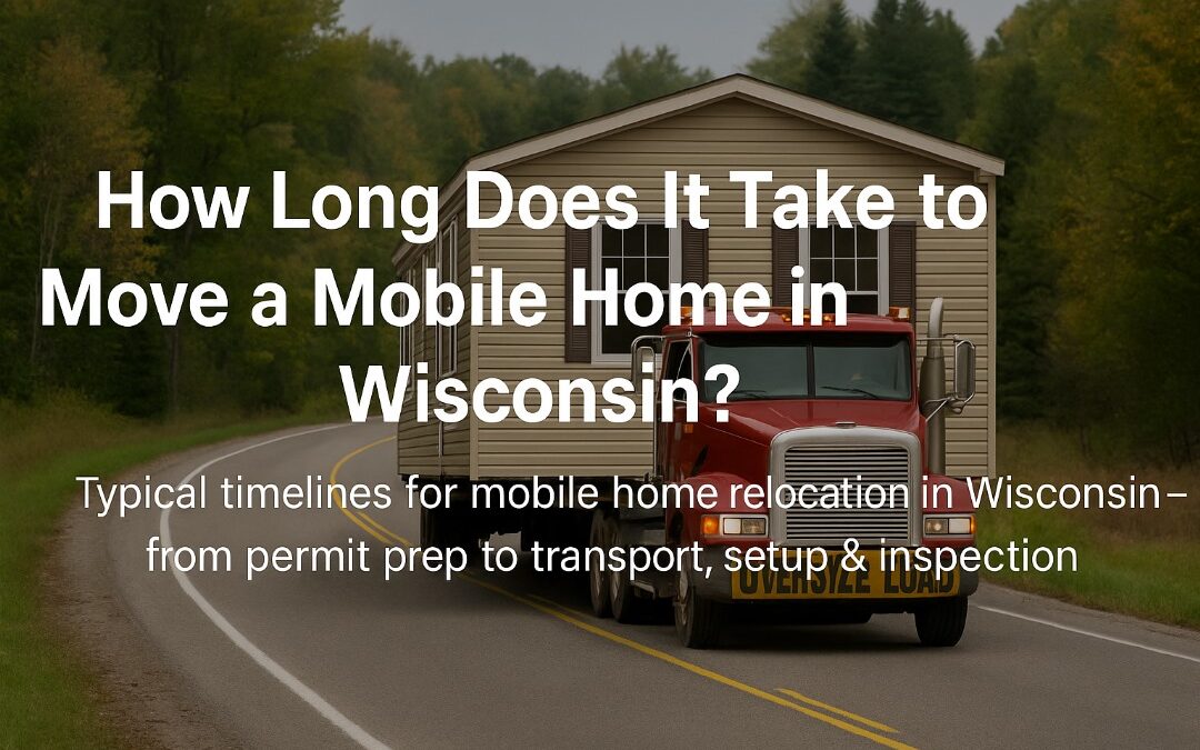 How Long Does It Take to Move a Mobile Home in Wisconsin?