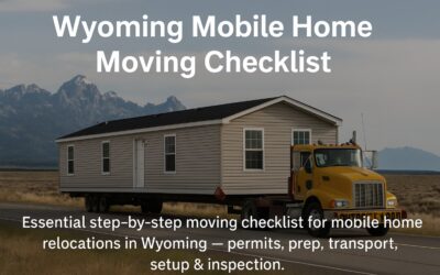 Checklist for Moving Your Mobile Home in Wyoming