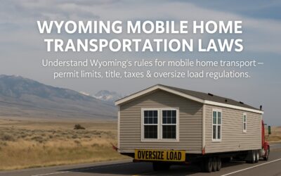 Mobile Home Transportation Laws in Wyoming: What Owners Need to Know