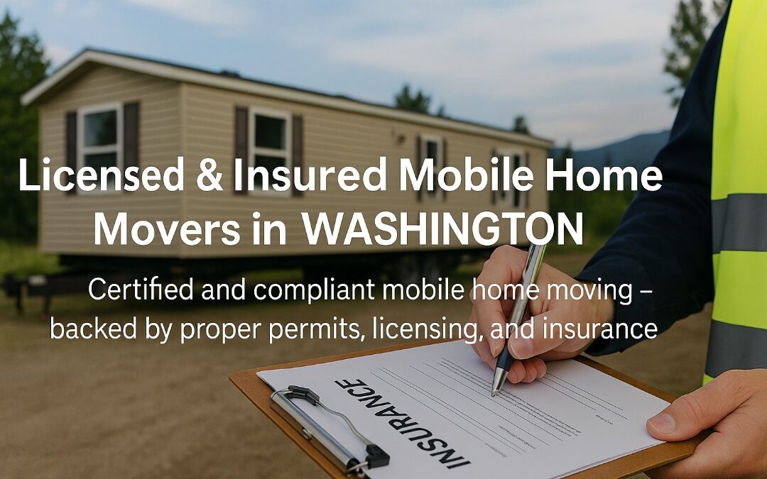 Finding Licensed and Insured Mobile Home Movers in Washington