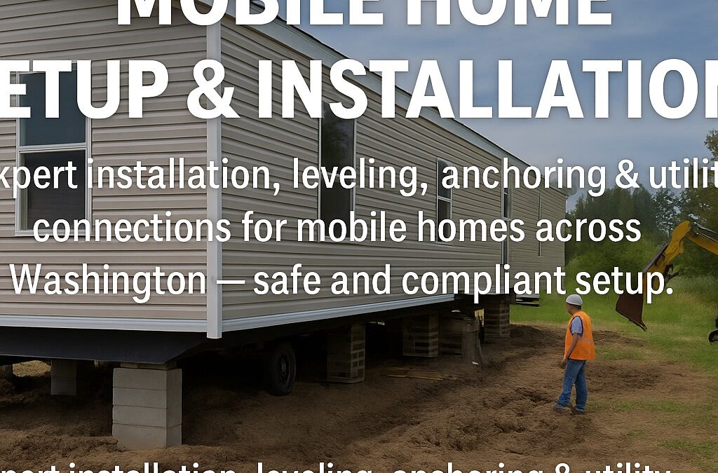 Mobile Home Setup and Installation Services in Washington
