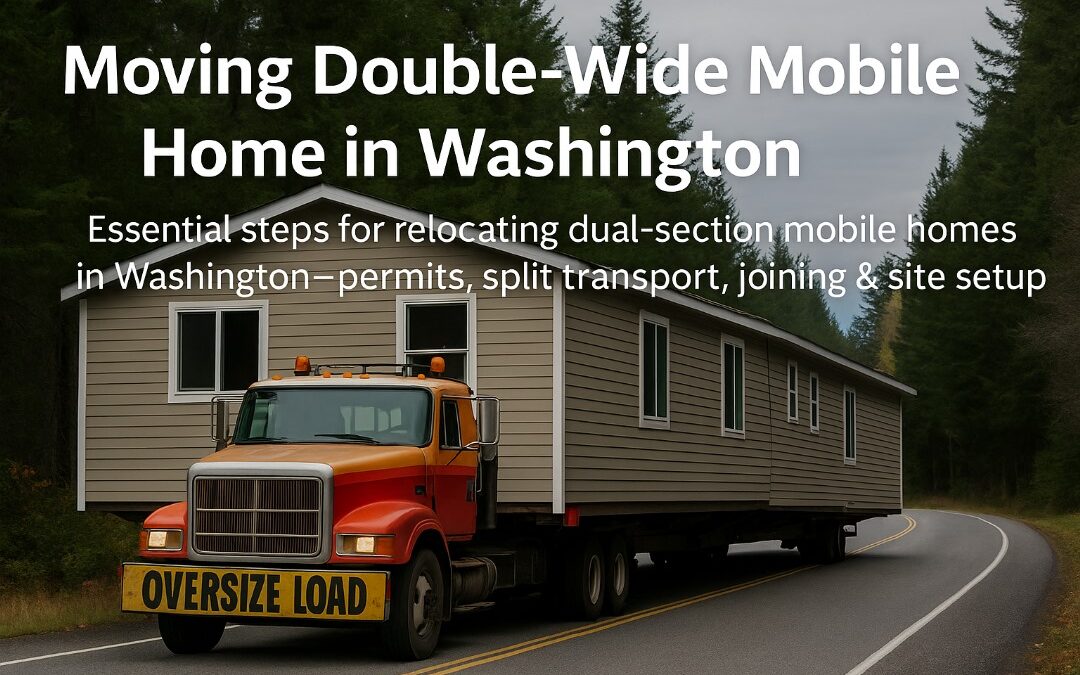 Moving a Double Wide in Washington: Step-by-Step Guide